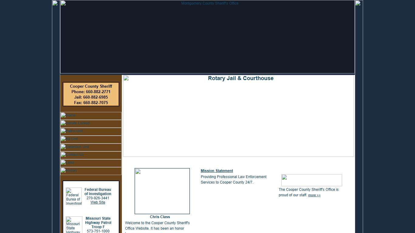 Welcome to the Cooper County Sheriff's Office