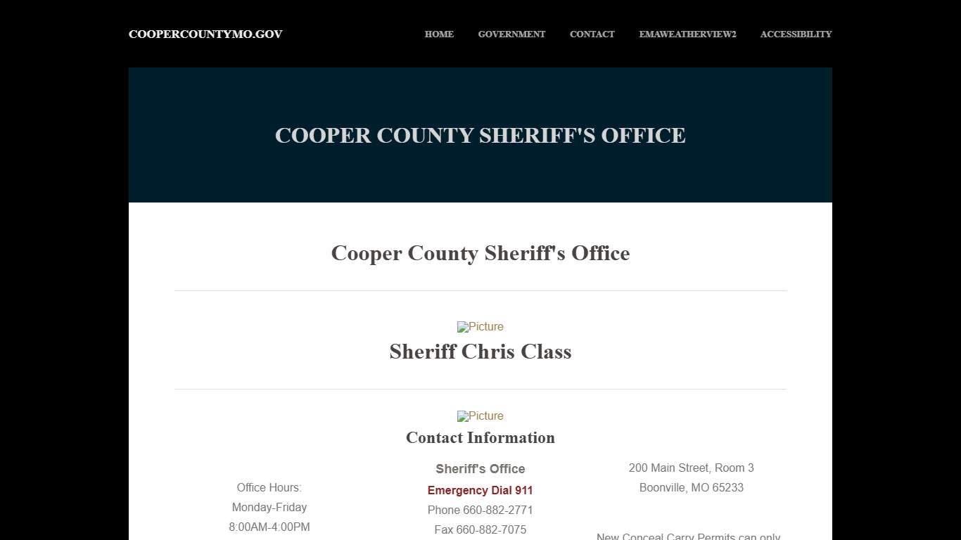 Sheriff - COOPERCOUNTYMO.GOV
